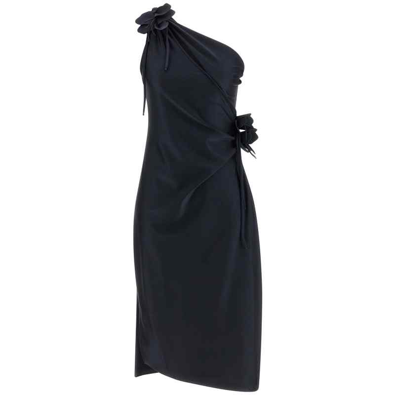 Coperni Asymmetric Mini Flower Dress