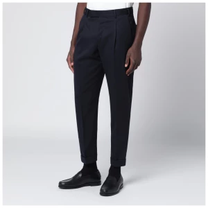 PT Torino Navy blue wool trousers