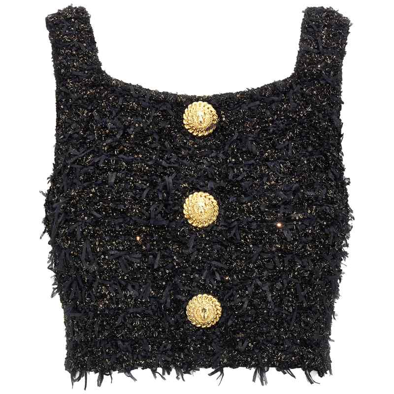 Balmain Lurex Tweed Top