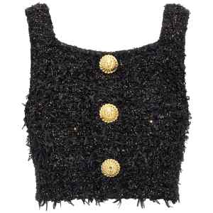 Balmain Lurex Tweed Top