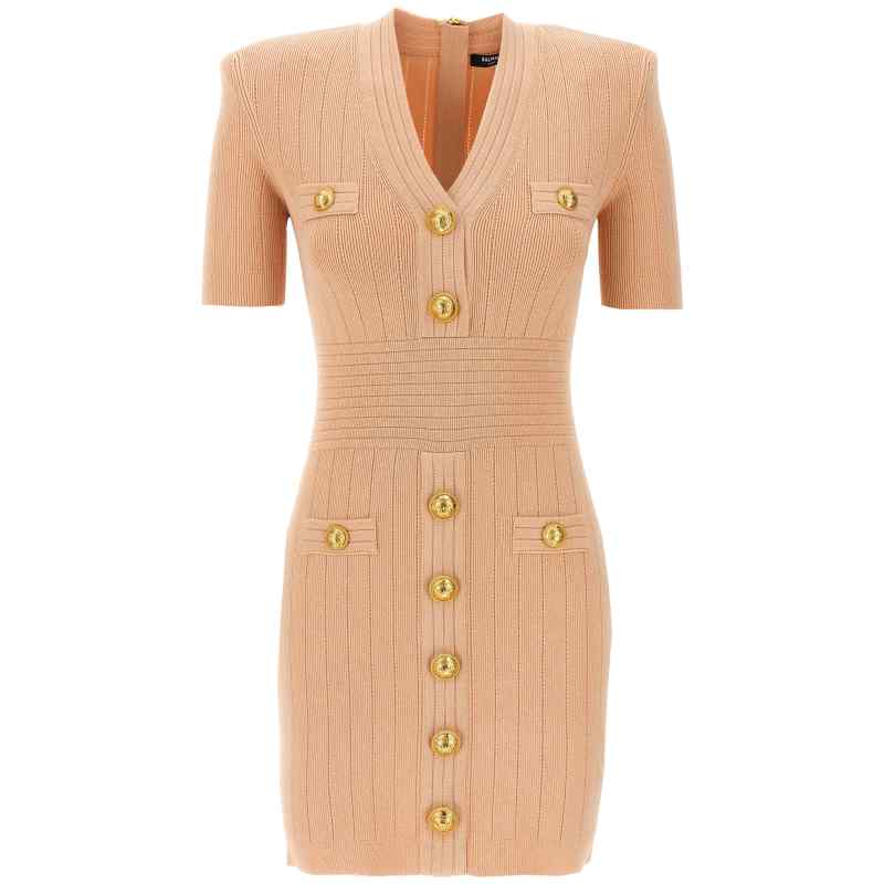 EF1R6045KB070LB_01_M_2024-12-16T09-33-43.831Z-1 Balmain Chiocciola Dress