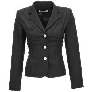 Alessandra Rich Single Breast Lace-up Blazer Jacket