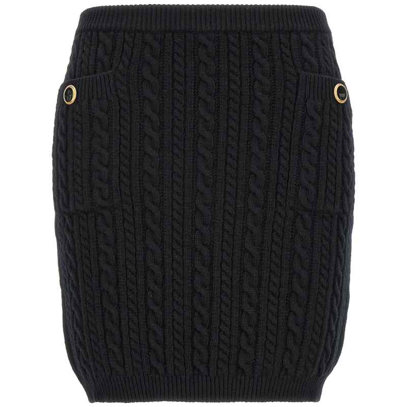 Alessandra Rich Button Skirt