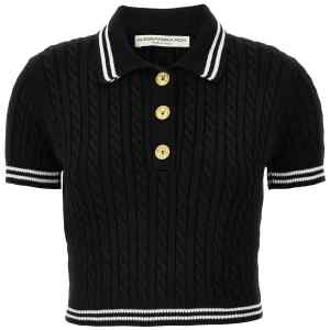 Alessandra Rich Braided Polo Shirt