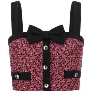 Alessandra Rich Tweed Top