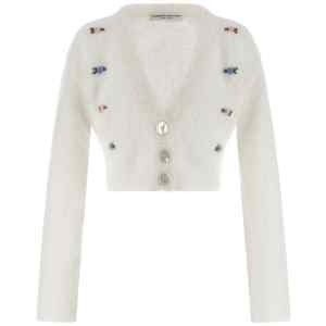 Alessandra Rich Carded Mohair Cardigan