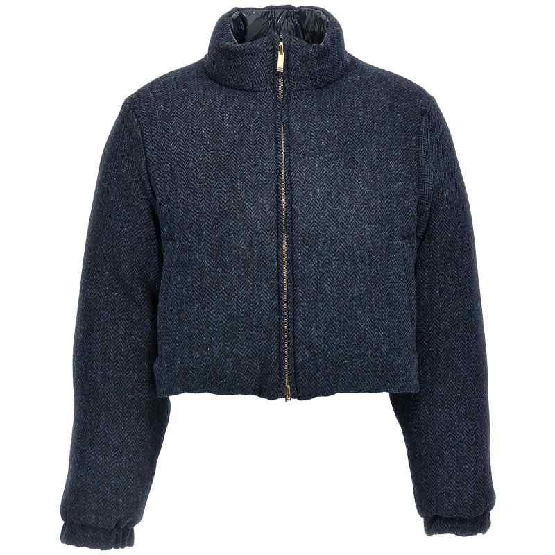 FBD061X02508415_01_M_2024-08-30T06-43-56.312Z-1 Thom Browne Herringbone Harris Tweed Reversible Down Jacket