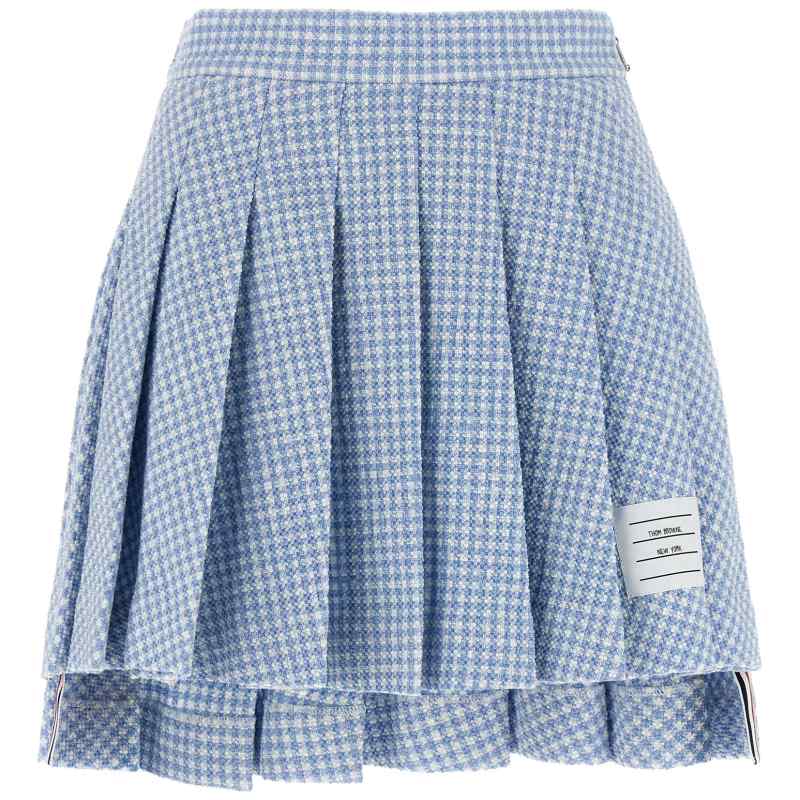 Thom Browne Pleated Tweed Skirt