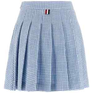 Thom Browne Pleated Tweed Skirt