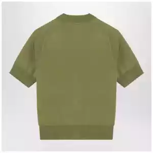 Ami Paris Matcha green Ami De Coeur wool cardigan