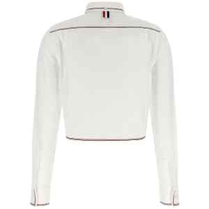 Thom Browne Rwb Crop Tape Shirt