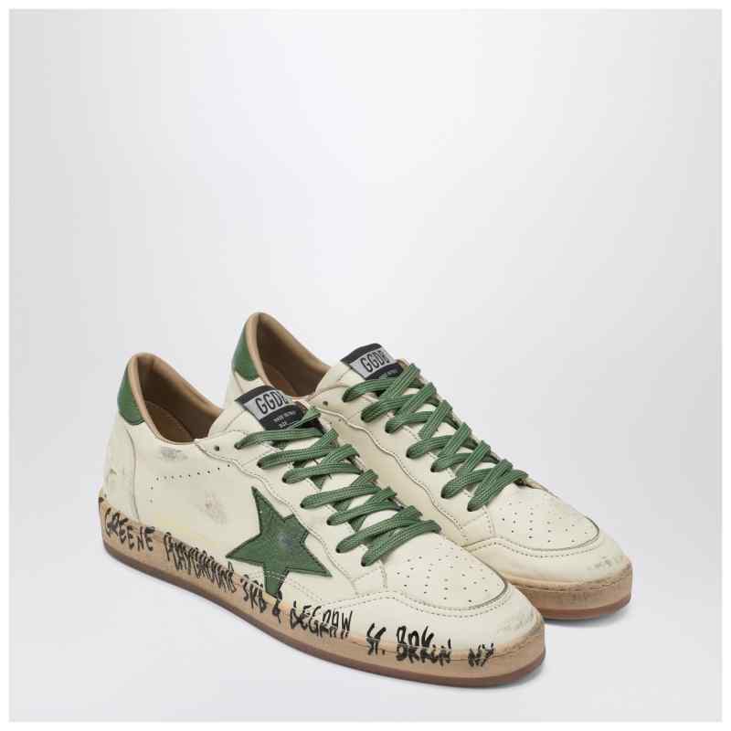 Golden Goose Sneaker Ballstar white/green, theFeinheit