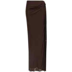 Elisabetta Franchi Shiny Viscose Skirt
