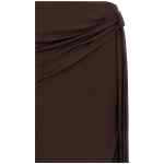 Elisabetta Franchi Shiny Viscose Skirt