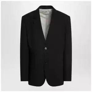 Ami Paris Black single-breasted wool jacket