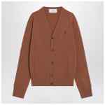 Ami Paris Hazelnut-coloured Ami De Coeur cardigan