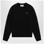Ami Paris Ami De Coeur black sweatshirt
