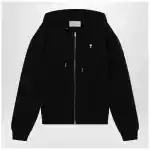 Ami Paris Ami De Coeur black zip-up sweatshirt