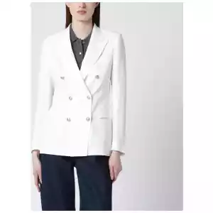Tagliatore White double-breasted jacket