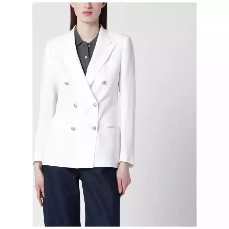Tagliatore White double-breasted jacket