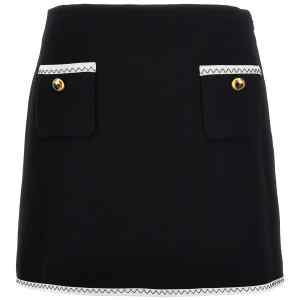Moschino Heart Button Skirt