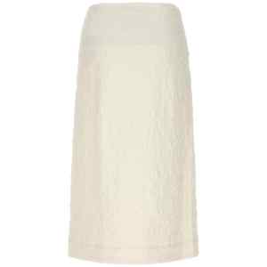 Jil Sander Embossed Cotton Skirt