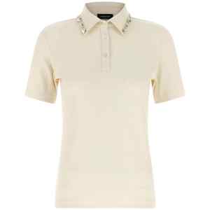 Fabiana Filippi Crystal Collar Polo Shirt