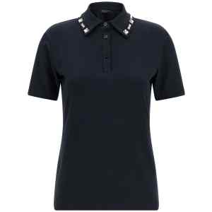 Fabiana Filippi Crystal Collar Polo Shirt