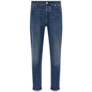 Brunello Cucinelli Logo Embroidery Jeans