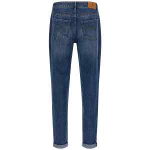 Brunello Cucinelli Logo Embroidery Jeans