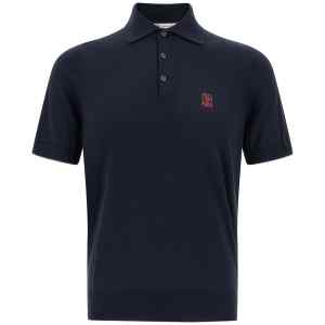 Brunello Cucinelli Logo Embroidery Polo Shirt