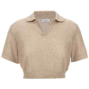 Brunello Cucinelli Sequin Polo Shirt