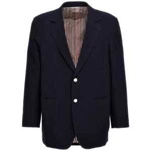 Thom Browne Single-breasted Seersucker Blazer