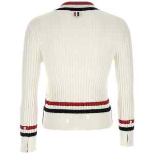 Thom Browne Rwb Intarsia Sweater