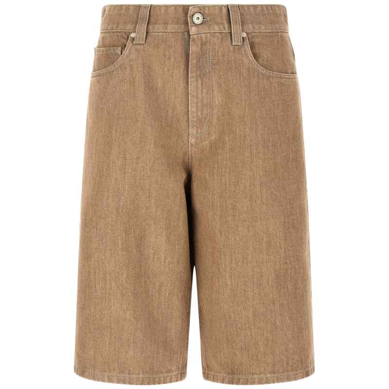 ML109P4072C1340_01_M_2025-12-23T10-07-56.421Z Brunello Cucinelli Lamé Denim Bermuda Shorts