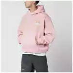 Represent Washed-effect pink hoodie