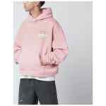Represent Washed-effect pink hoodie