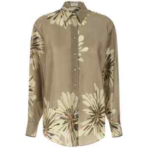 Brunello Cucinelli Floral Patterned Shirt