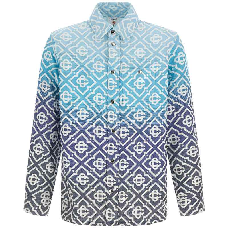Casablanca Shacket Monogram Gradient Jacquard