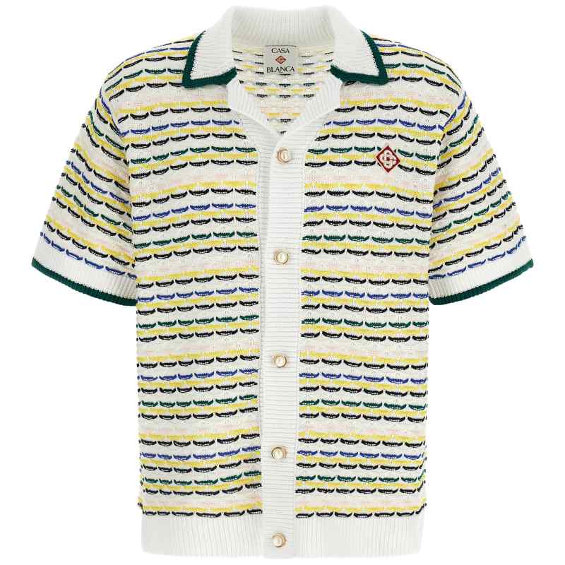 MSP26KW120901_01_M_2026-01-28T09-29-23.122Z-3 Casablanca Tuck Stitch Short Sleeve Shirt
