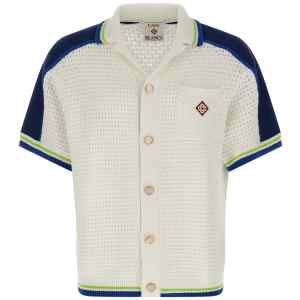Casablanca Tennis Cotton Crochet Shirt