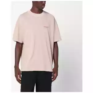 Represent Dusty mauve cotton T-shirt with logo
