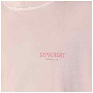 Represent Dusty mauve cotton T-shirt with logo