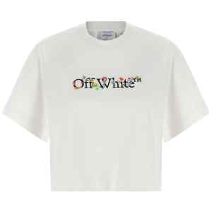 Off White Bookish Glowing Flower T-shirt