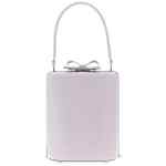 Self-Portrait Lilac Leather Mini Bow Handbag