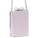 Self-Portrait Lilac Leather Mini Bow Handbag