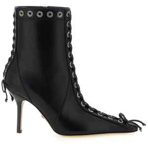 Mach & Mach Crystalized Corset Ankle Boots