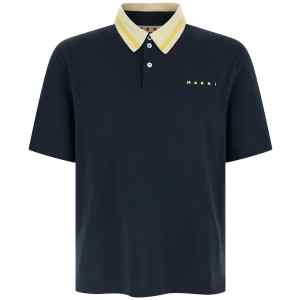 Marni Piqué Cotton Polo Shirt