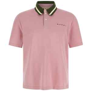 Marni Piqué Cotton Polo Shirt