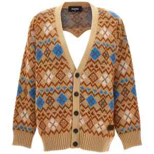 Dsquared2 Heart Vintage Shetland Cardigan